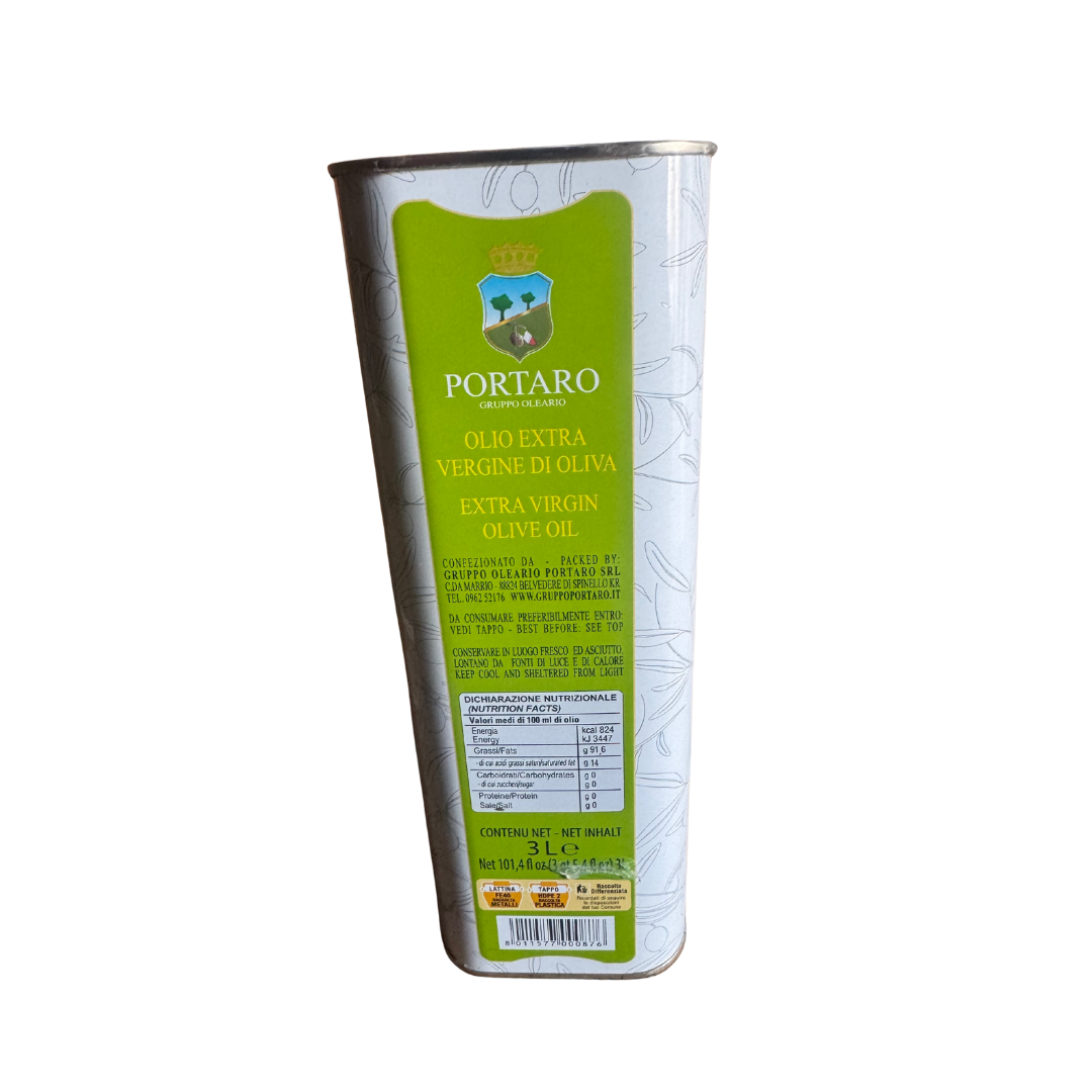 PORTARO EXTRA VIRGIN UNFILTERED OLIVE OIL | 3 LITER