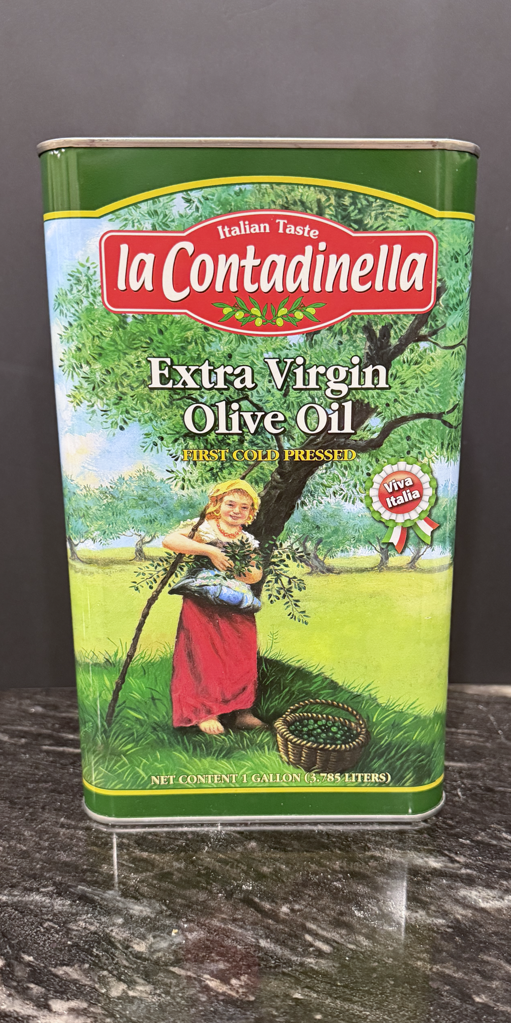 LA CONTADINELLA COLD PRESSED EXTRA VIRGIN OLIVE OIL | 1 GALLON