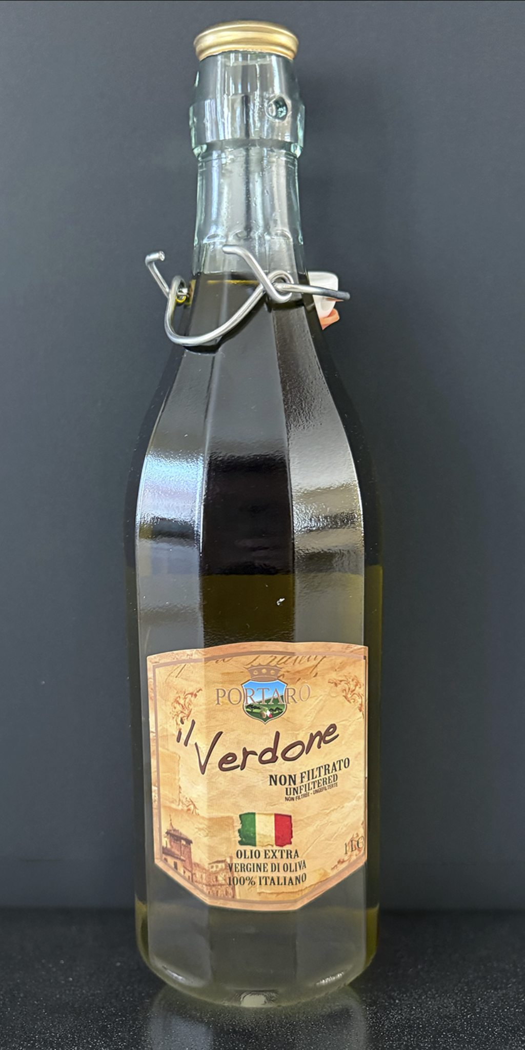 IL VERDONE BY PORTARO UNFILTERED EXTRA VIRGIN COLD-PRESSED OLIVE OIL | 1 LITER